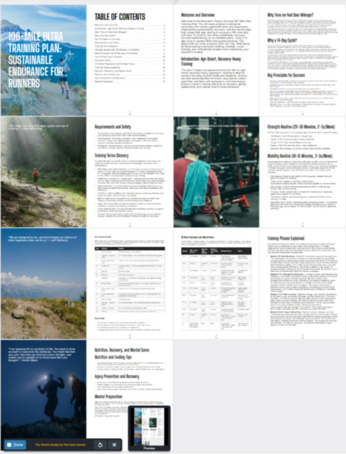 100-Mile Ultra Training Plan: 20-Week Program