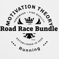 Logo with text 'Motivation Theory' and 'Road Race Bundle' on a white background