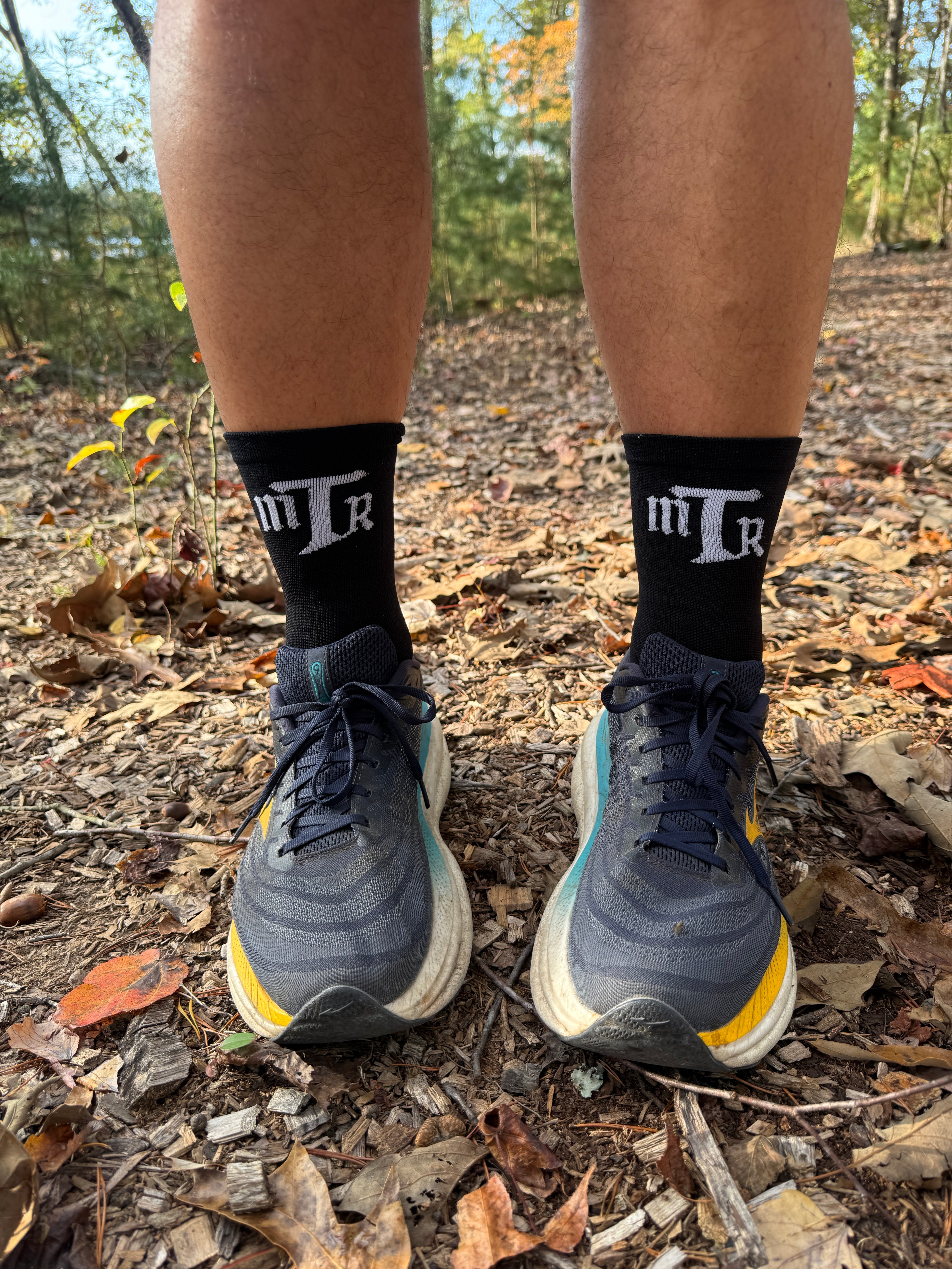 Official MTR "Run Long" Crew Moisture Wicking Running Socks