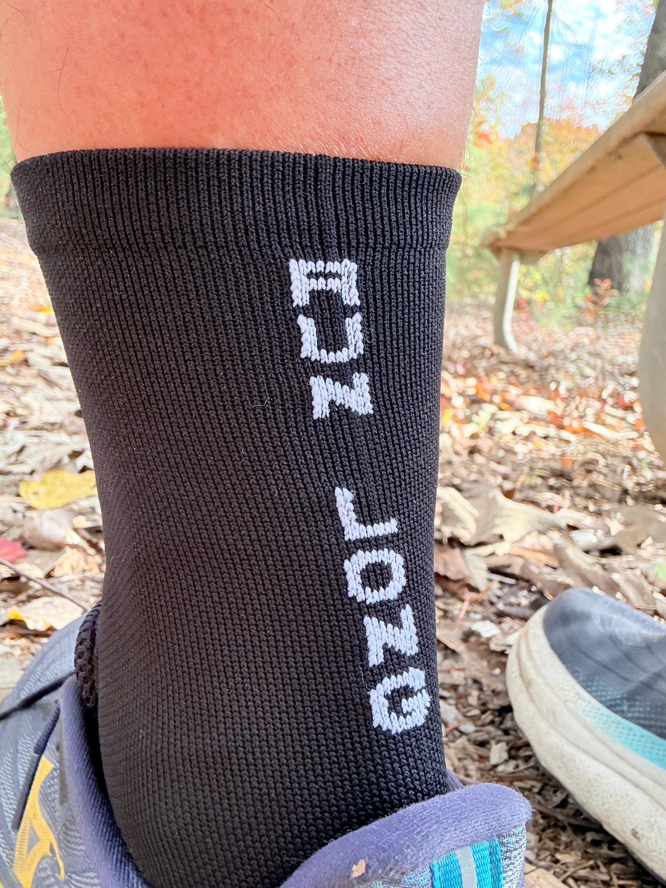 Official MTR "Run Long" Crew Moisture Wicking Running Socks