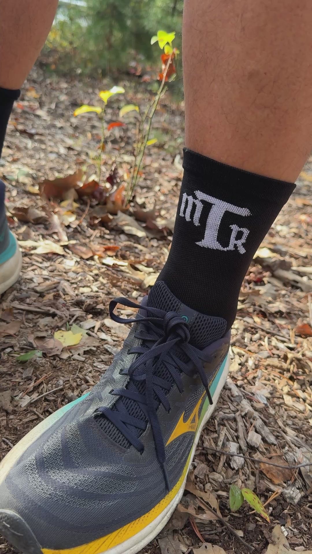 Official MTR "Run Long" Crew Moisture Wicking Running Socks